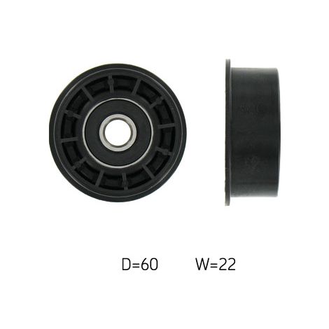 Poulie renvoi/transmission, courroie crantée SKF VKM 22510 ALFA ROMEO 60504226