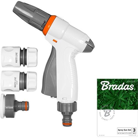 Pistola de riego Bradas quick prosty plástico ABS 3 chorros