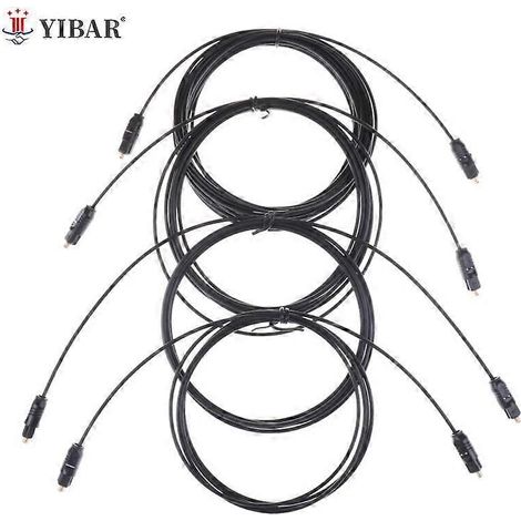 Câble audio numérique à fibre optique TOSLink noir durable 1,5 m 2 m 3 m 5 m (1) (1/5)