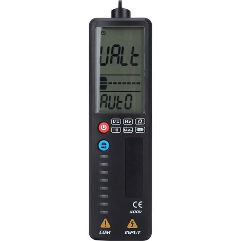 Multimètre intelligent numérique LCD double mode sans contact, détecteur de tension, de résistance et de fréquence (1/5)