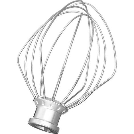 Accessoire fouet en acier inoxydable, compatible avec les robots KitchenAid 5K45/5KSM150 (1/4)