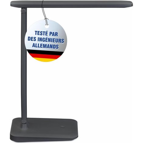 Lampe de bureau noir sans fil tactile (1/5)