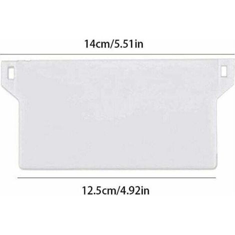 Ulisem10 pièces plaque de poids pour stores californiens stores verticaux plaque de poids lamelle de store vertical pièce de rechange blanc 127mm (1/3)