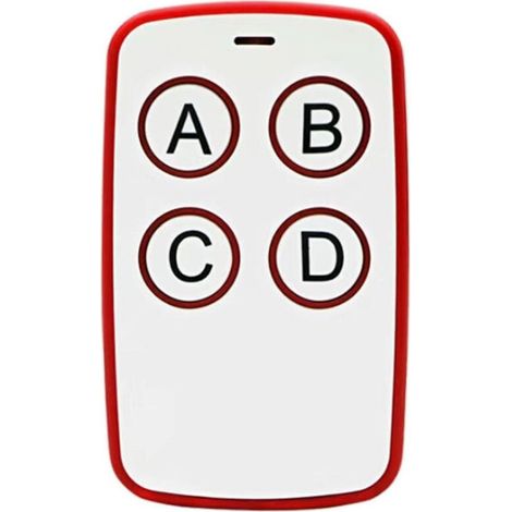 Telecommande Universelle Portail, Telecommande Garage Universelle sans Fil, Bip Portail Universelle Compatible 433MHz Rolling Code à 4 Boutons pour Porte de Garage et Voiture (1/4)