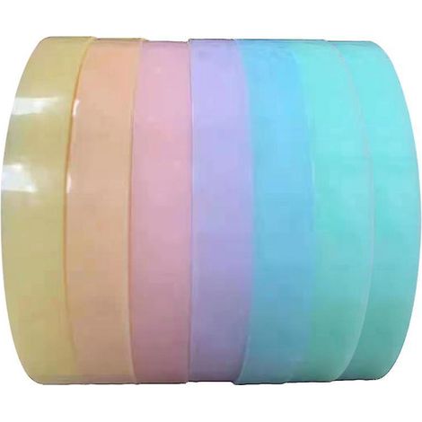 7 rouleaux de ruban de masquage coloré (1/2)