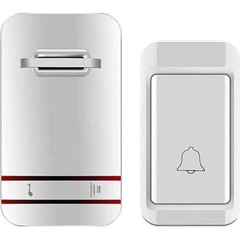 Sonnette étanche sans batterie en auto-alimenté,1 bouton 1 sonnette (1/5)