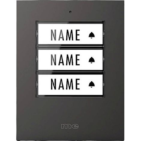 m-e modern-electronics 41307 Campanello senza fili Trasmettitore Illuminato , con targhetta (1/2)