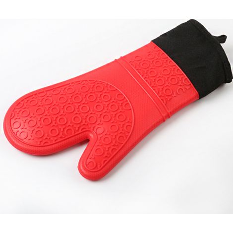 paire de gants de four doux et antidérapants, résistants à la chaleur à 500 degrés pour la cuisine, les grillades, les micro-ondes, protègent les mains des surfaces chaudes (1/4)