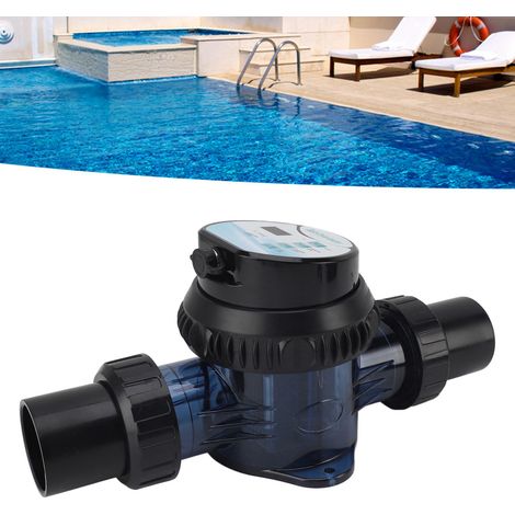 24-V-Salzchlorinator für Schwimmbäder, automatischer Chlorinator mit Salzgehalts- und Temperaturregelung, ausgerichtete Ein- und Auslässe, abnehmbare PP/ABS-Plattenstruktur, Abmessungen 21 x 14 x 14,5 (1/5)
