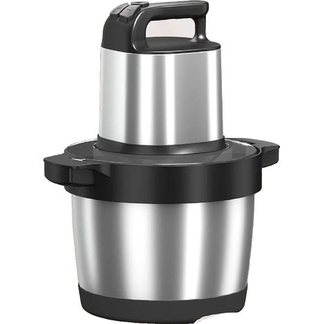 Picadora de carne, 3 velocidades, capacidad de 6,5 L, color plata. (1/2)