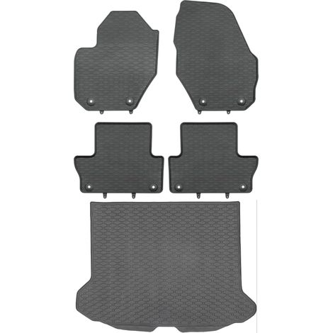 Volvo XC60 I SUV von 10/2008-06/2017 SET - Gummifußmatten + Kofferraummatte (1/5)