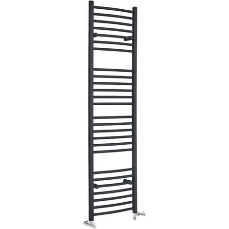 Hudson Reed Artle - Sèche-Serviettes Design Mixte Moderne Incurvé - Anthracite - 180 cm x 49.8 cm