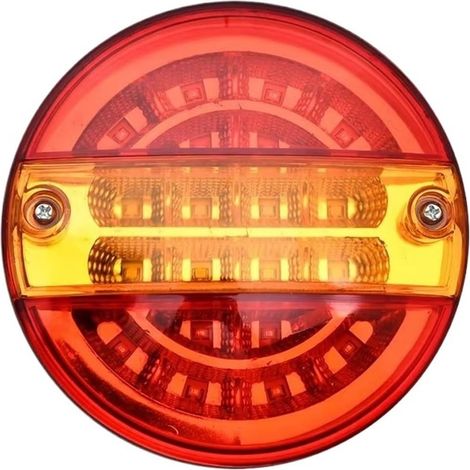 Applicable Feux arrière Clignotant De Frein Arrière, pour Camping-Car, pour Remorque, pour Caravane, pour Van, pour Camion, pour Tracteur, pour ATV Feu arrière(Red Yellow) (1/5)
