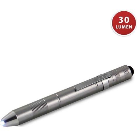 Crayon lumineux - VELAMP - LED 0,5W - Aluminium - 8m de portée d'éclairage - 8 modes