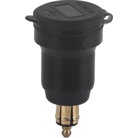 Chargeur USB pour moto Tovbmup, QC3.0, affichage LED, boîtier étanche, alliage d'aluminium, 12V-24V (1/5)