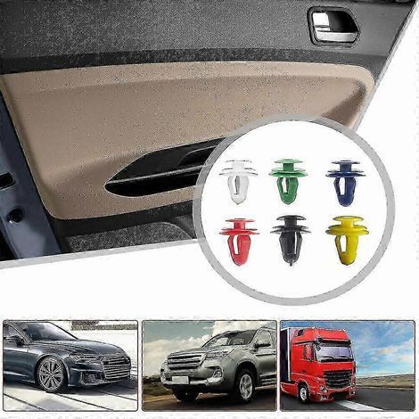 Clips de garniture de porte compatibles, pièces automobiles, accessoires d'intérieur de voiture, 50 pièces par paquet, noir. (1/5)