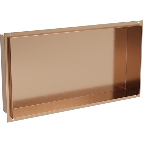 Mexen X-Wall-NR Einbauablage ohne Flansch 60 x 30 cm, gebürstetes Kupfer - 19C1603010 (1/5)