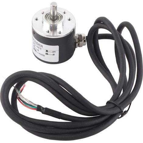 Encodeur rotatif incrémental magnétoélectrique 600 impulsions, 5-24V, 2 phases AB, arbre 6mm (1/5)