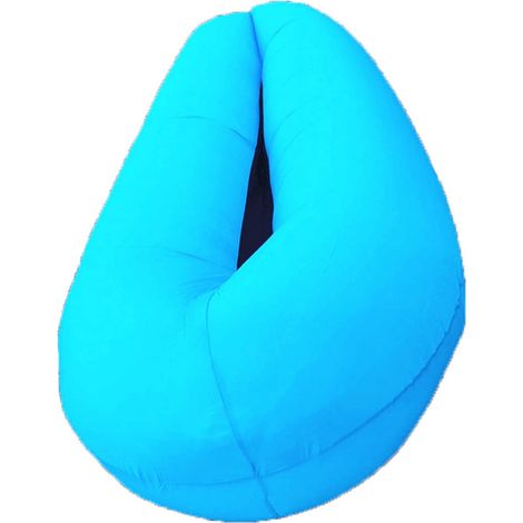 Chaise longue gonflable, canapé gonflable rapide portable avec sac de transport, sac de couchage pliable canapé paresseux étanche anti-fuite pour plage, piscine, camping, extérieur (1/2)