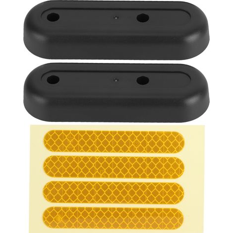 Autocollant réfléchissant couverture décorative fourche arrière adapté scooter électrique Ninebot MAX G30 jaune (1/5)