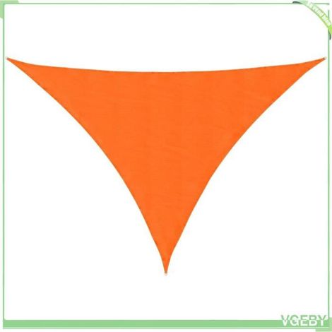 Voile de parasol triangulaire - FAFEICY - 135722 - 3 x 3 x 4,24 m - Orange - Tissu Oxford enduit PU (1/5)