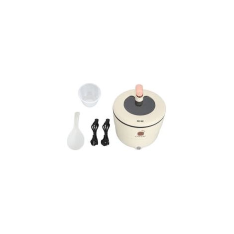 QORVA- Cuiseur à riz électrique multifonctionnel 1,8 L, double couche, bâton anti-brûlure, marmite pour nouilles, soupe, ragoût, cuisson à la vapeur, prise UE 220 V