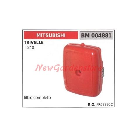 Filtro aria e supporto MITSUBISHI motore 2tempi montato su trivella T 240 004881