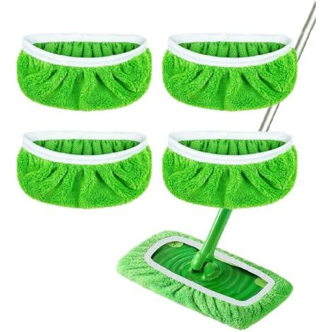 Panni in microfibra riutilizzabili per Swiffer Sweeper - Ricambi per testine del mocio, confezione da 4 (1/5)