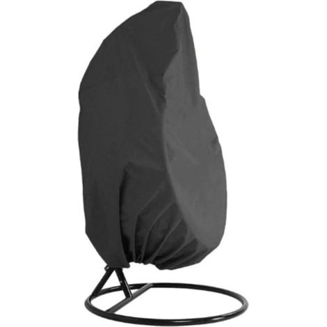 Housse de fauteuil suspendu en forme d'œuf, fabriquée en tissu Oxford 210D, adaptée aux fauteuils suspendus en forme d'œuf avec cadre, imperméable, coupe-vent et résistante aux UV (taille : 190 x 115 (1/5)