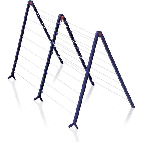 Séchoir pour baignoire Pegasus V Duo extensible, séchoir à linge pour toute taille de baignoires, étendoir à linge longueur d'étendage jusqu'à 19 m (1/4)