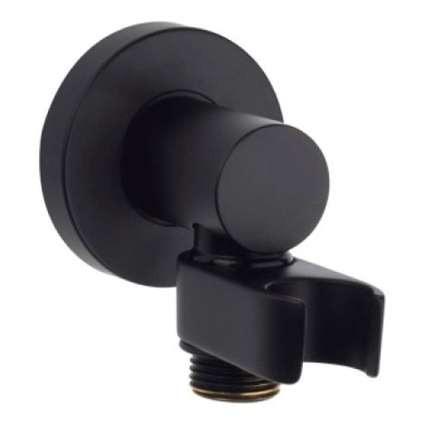 Sortie murale en laiton avec support conique orientable noir mat BLACK & WHITE - BOSSINI C540000073 (1/2)