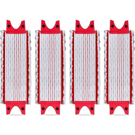 4er-Pack Ersatz-Mikrofaserpads für Vileda EasyWring Ultramax/ 1-2 Spray Mikrofaserpads für Vileda Ultramax, UltraMax, UltraMax Plus und Easy Wring UltraMax Carlin (1/4)