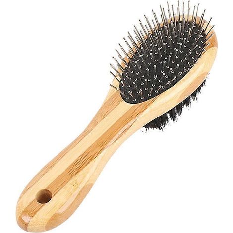 Brosse de toilettage double face pour démêlage et toilettage, adaptée à tous les types de poils, chats et chiens - M (1/5)
