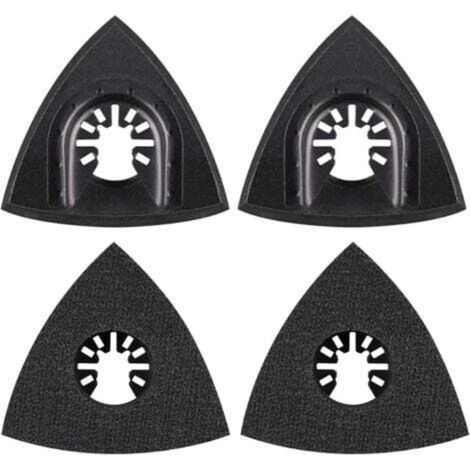 4-teiliges 76-mm-Schleifpad-Set, Zubehör für Multifunktionswerkzeuge, Montageplatte, Multifunktionswerkzeug-Schleifscheibe, Zubehör für oszillierende Werkzeuge von Worx, Mikita, Dewalt, Worx Tools und