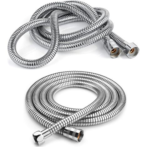 Tuyau de Douche de 1.5 mètres – Douchette pour Camping Car, Tuyau de Douche Flexible et Universel, Adaptateur de Douche Inclus (1/5)