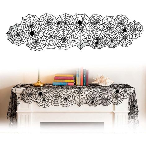 Chemin de table - 45 x 183 cm - Chemin de table Halloween - Chemin de table en polyester - Nappe (1/5)