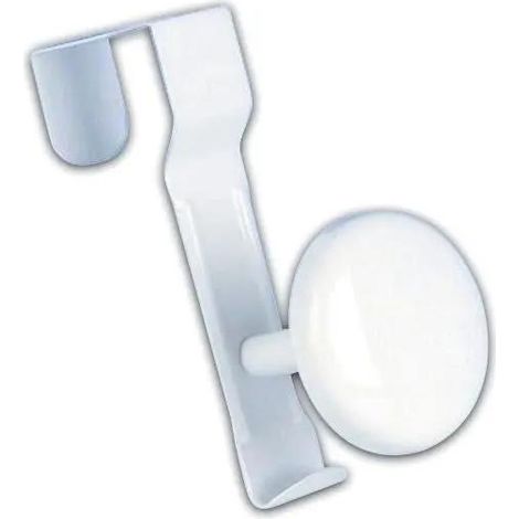Godonnier Gancio clip-on in acciaio bianco per porte 5 cm