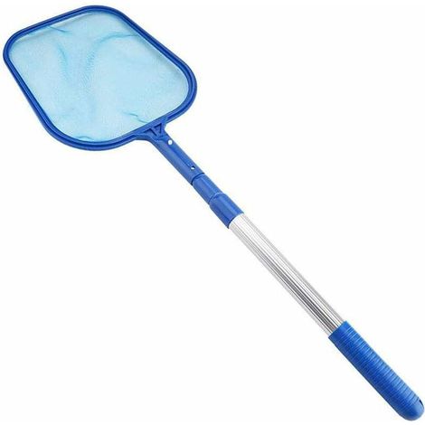 Épuisette de piscine bleue, pour ramasser les feuilles, les insectes et les débris, à utiliser dans les bassins, les fontaines, les spas et les baignoires.-AquaForge (1/5)
