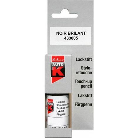 Stylo de retouche pour carrosserie de voiture - Multi-marques - Noir brillant - Auto K