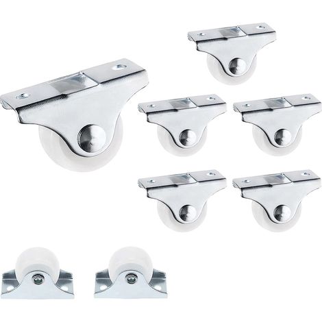 8 Pièces Petite roulettes pour meubles Roulettes directionnelles mini roulettes pour meubles pour Meubles Roulettes Latérales avec Vis (1/5)