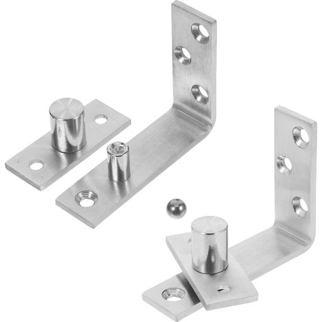 Charnière Cachée Acier Inoxydable avec Pivot Bidirectionnel et Fermeture Automatique Système de Quincaillerie pour Porte Coulissante et Pratique pour Bibliothèques et Portes (1/5)