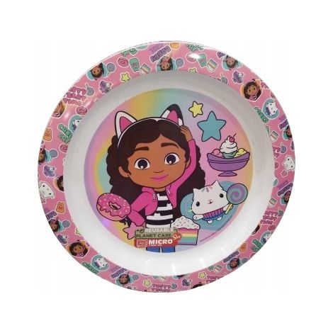 Plato infantil GABI'S CAT HOUSE, irrompible
