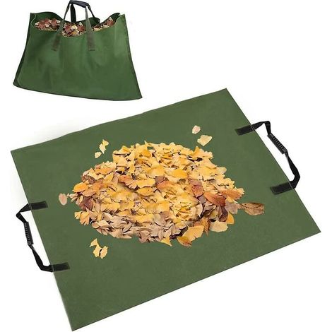 Sac à feuilles, réutilisable et étanche 2 en 1 sacs à déchets Tarp Trash Canvas, pliable grande capacité avec poignées BLOW (1/5)