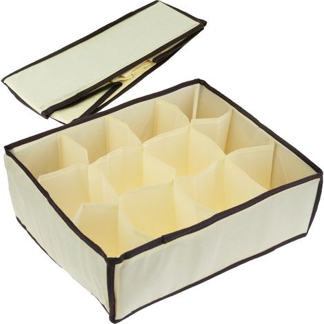 TG63164 Unterwäsche-Organizer, Sockenschubladeneinsatz, 12 Fächer (1/5)