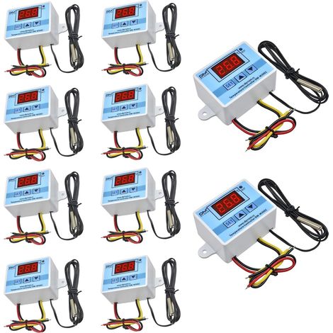 Module Thermostat Numérique - 10 Pièces - 220 V AC - Contrôle Précis - Pour Incubateur Et Climatisation (1/5)