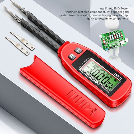 Probador de componentes SMD ANENG GN701 con pinza de prueba de oro de alta precisión (1/5)