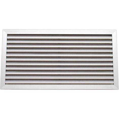 Grille de reprise à ailettes fixes, simple déflexion, blanc, D 600 x 400 mm S&P (UNELVENT) 858526