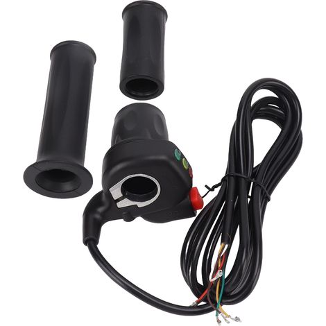 Poignée d'accélération pour vélo électrique 48V, compatible guidon 22mm, ergonomique et réactive (1/5)