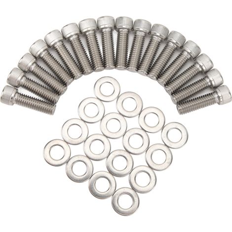 Kit 16 boulons de culasse en acier inoxydable pour moteurs Chevy Big Block BBC 348 396 402 409 427 454 502 - Vis de fixation haute résistance, ensemble complet (1/5)
