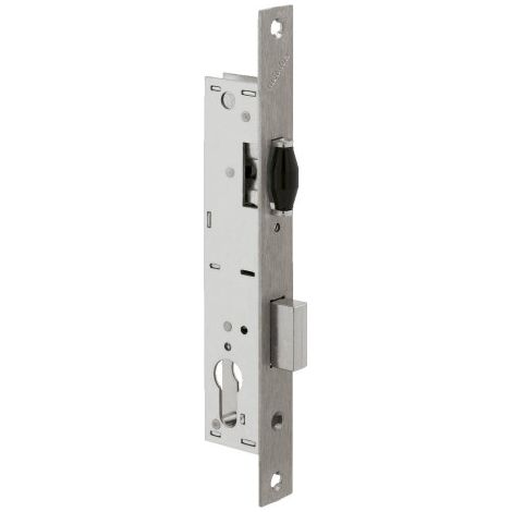 Metalux – Serrure monopoint à encastrer Série 880 – Têtière inox réversible – Pêne dormant rallongé 5mm sur commande – Pour bois dur (1/5)
